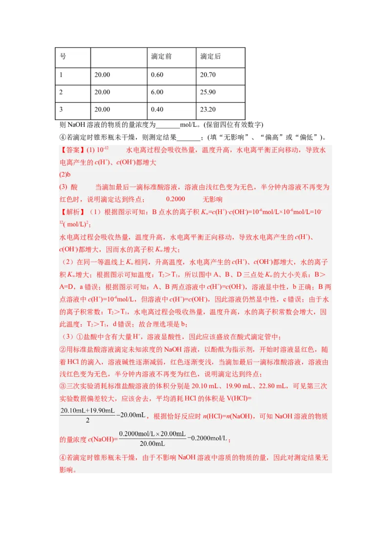 第08讲水的电离和溶液的pH-暑假衔接新高二化学暑假精品课（人教版）（教师版）_高中三年全科资料_高中_高中1_2025秋新高二《暑假衔接讲义》（语数外理化）电子版