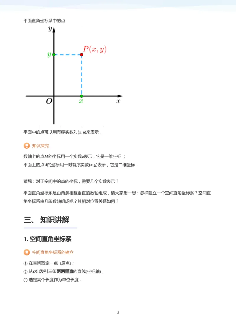 空间向量(学生版)_高中三年全科资料_高中_学而思高中数学（暑假衔接）面授升高..高二.高三_学而思面授班升高二暑期讲义+题集
