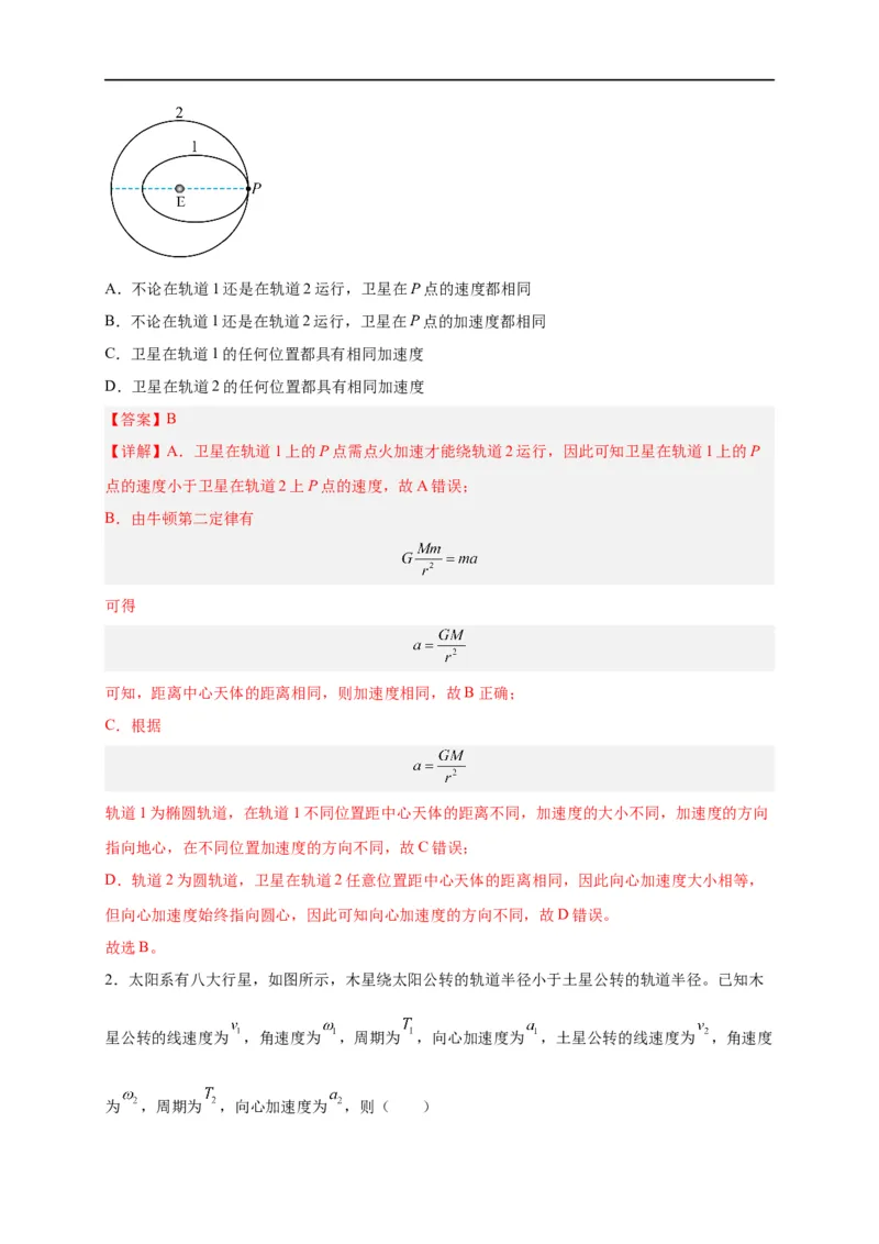 第13讲复习专题十一航天（教师版）-新高二暑假精品课（人教版）_高中三年全科资料_高中_高中1_2025秋新高二《暑假衔接讲义》（语数外理化）电子版_暑假衔接第2套新高二物理