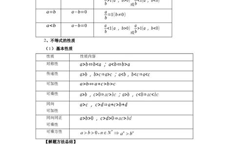第03讲等式与不等式的性质（教师版）_高中三年全科资料_高考数学《必刷5000题》2025版_2025高考数学必刷5000题（分章节WORD）