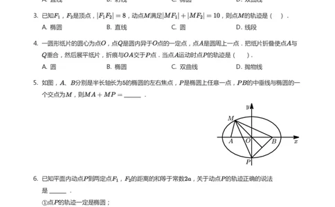 椭圆的定义与方程题集(学生版)_高中三年全科资料_高中_学而思高中数学（暑假衔接）面授升高..高二.高三_学而思面授班升高二暑期讲义+题集