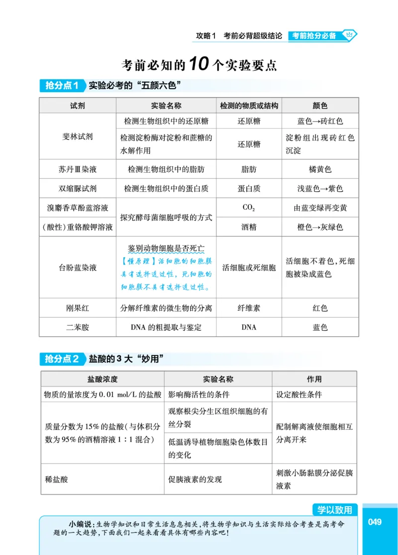 生物答题模板_高中三年全科资料_高中_1高中基础资料包_24九科答题模板