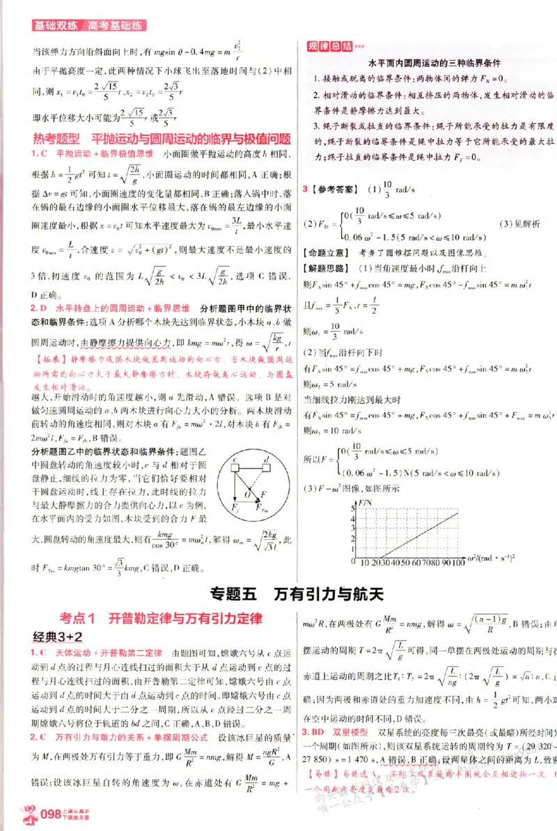 物理_6维解析册_高中三年全科资料_高中_高中1_2026版天星高考《基础双练》九科全套_2026天星高考系列基础双练物理