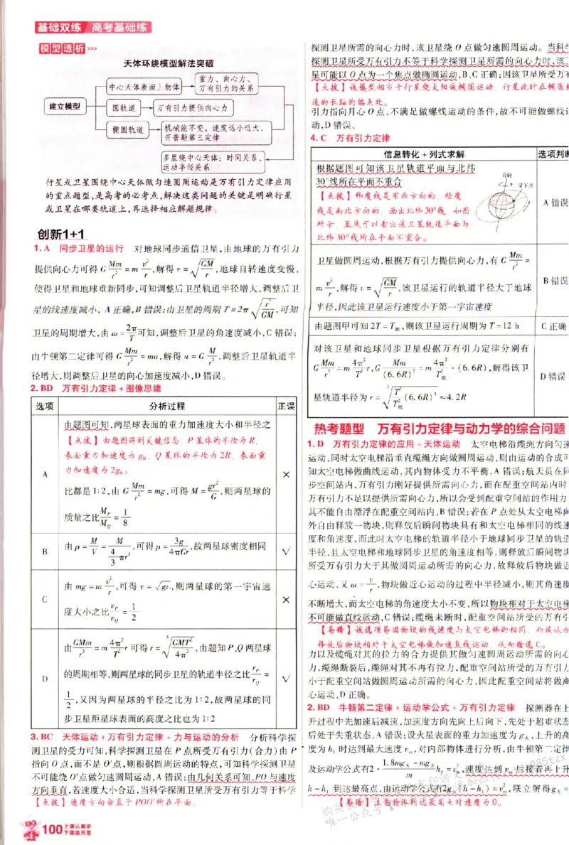 物理_6维解析册_高中三年全科资料_高中_高中1_2026版天星高考《基础双练》九科全套_2026天星高考系列基础双练物理