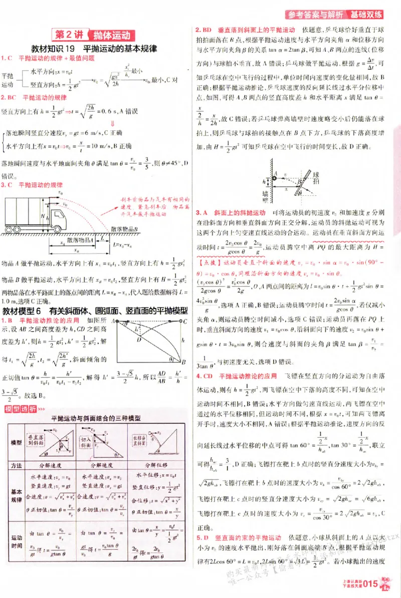 物理_6维解析册_高中三年全科资料_高中_高中1_2026版天星高考《基础双练》九科全套_2026天星高考系列基础双练物理