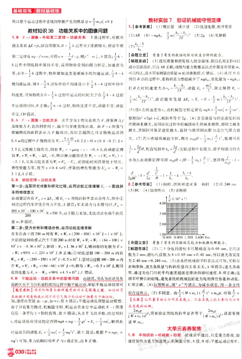 物理_6维解析册_高中三年全科资料_高中_高中1_2026版天星高考《基础双练》九科全套_2026天星高考系列基础双练物理