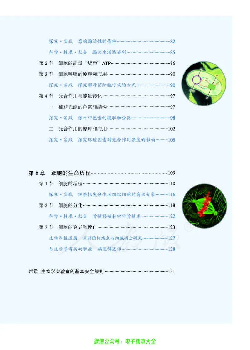 普通高中教科书生物学必修1分子与细胞_高中三年全科资料_高中_高中电子教材_高中生物学_人教版_旧
