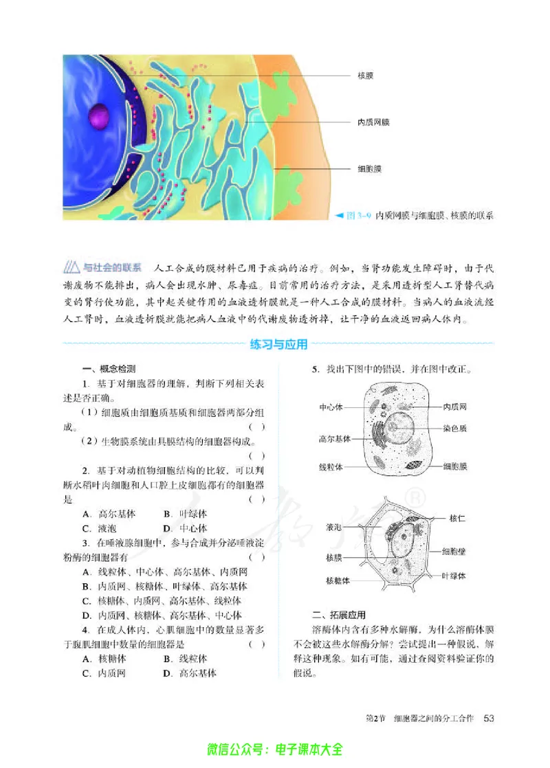 普通高中教科书生物学必修1分子与细胞_高中三年全科资料_高中_高中电子教材_高中生物学_人教版_旧