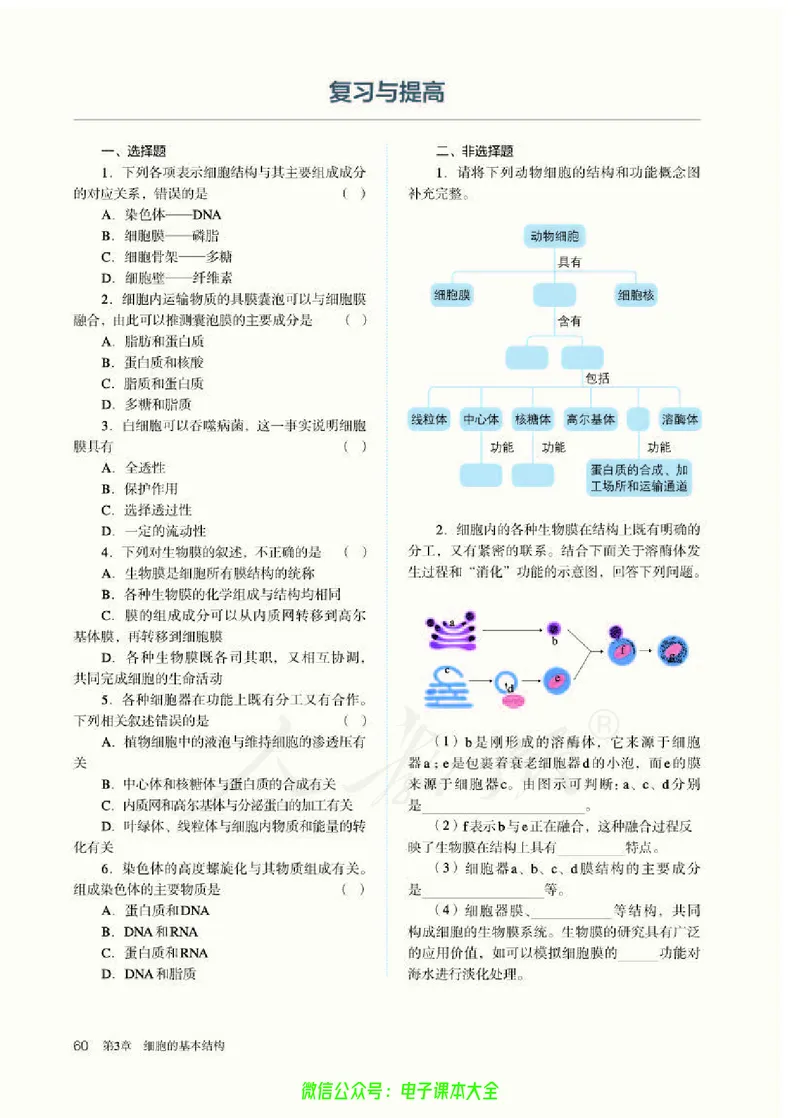 普通高中教科书生物学必修1分子与细胞_高中三年全科资料_高中_高中电子教材_高中生物学_人教版_旧
