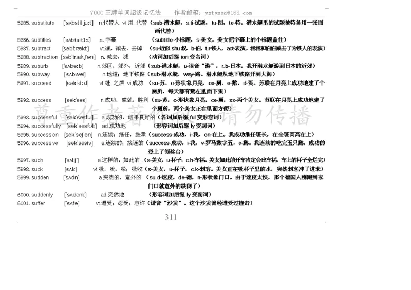 秒杀7000单词记忆法_高中三年全科资料_高中_2高中9科分类资料包_3高中英语