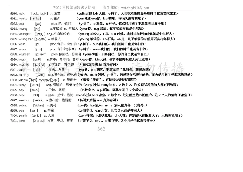 秒杀7000单词记忆法_高中三年全科资料_高中_2高中9科分类资料包_3高中英语