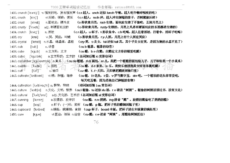 秒杀7000单词记忆法_高中三年全科资料_高中_2高中9科分类资料包_3高中英语