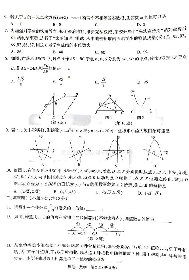2026《万唯中考&bull;河南黑白卷》数学黑卷_2026中考押题卷合集_2026《万唯中考黑白卷》地方版(1)_2026《万唯中考&bull;河南黑白卷》3科