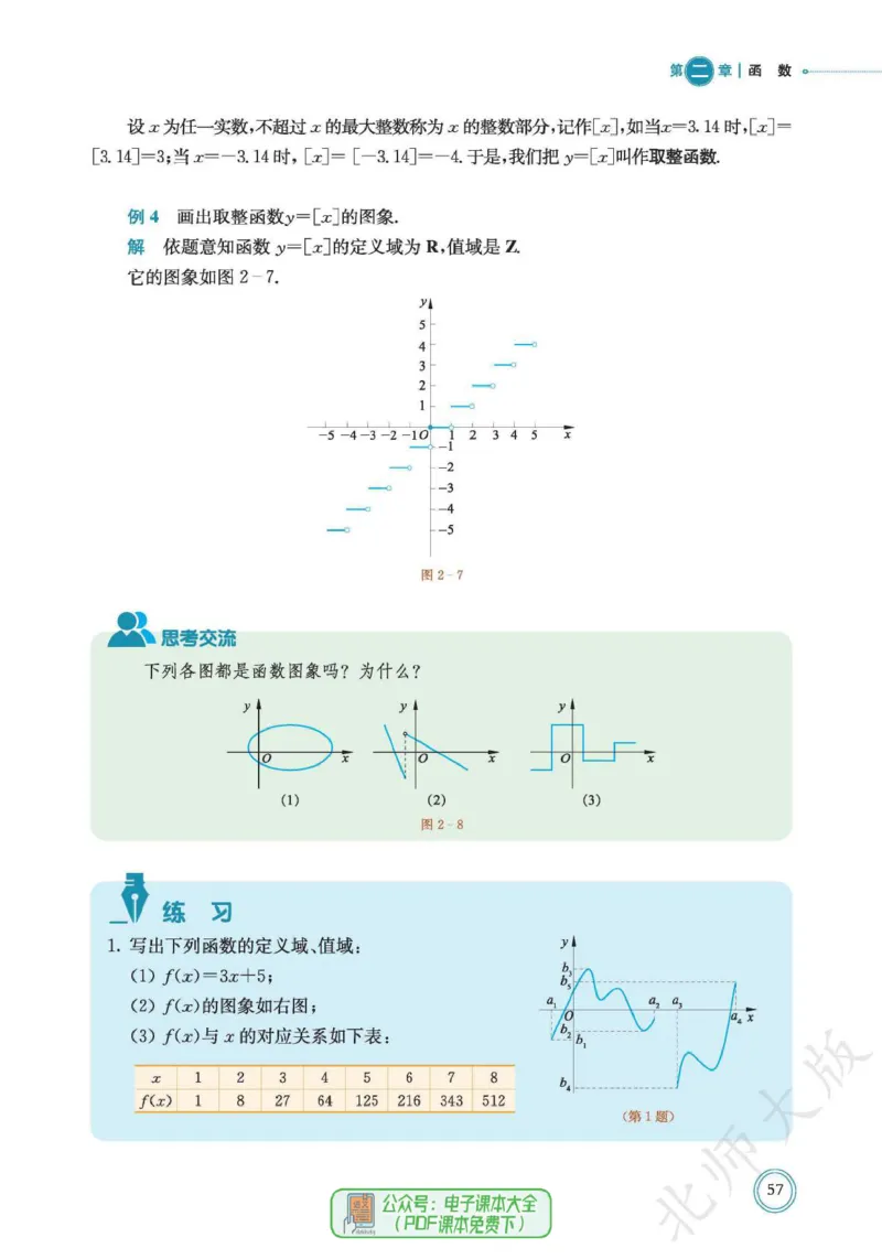 普通高中教科书数学必修第1册_高中三年全科资料_高中_高中电子教材_高中数学_北师大