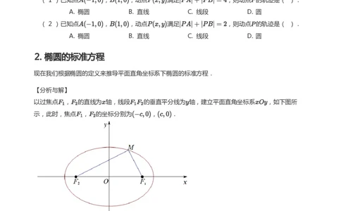 椭圆的定义与方程(学生版)_高中三年全科资料_高中_学而思高中数学（暑假衔接）面授升高..高二.高三_学而思面授班升高二暑期讲义+题集