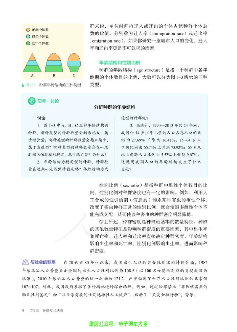 普通高中教科书生物学选择性必修2生物与环境_高中三年全科资料_高中_高中电子教材_高中生物学_人教版_旧
