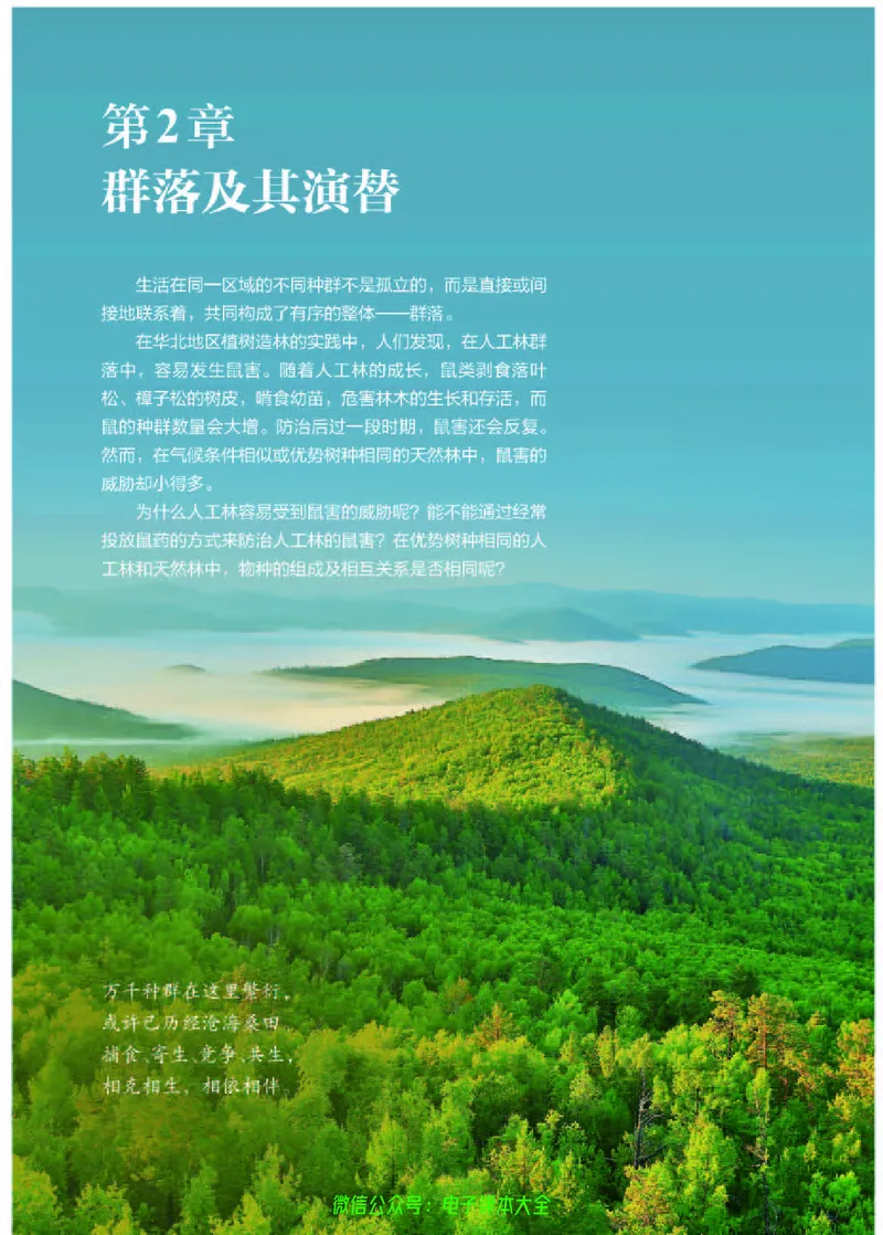 普通高中教科书生物学选择性必修2生物与环境_高中三年全科资料_高中_高中电子教材_高中生物学_人教版_旧
