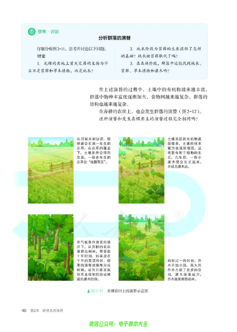 普通高中教科书生物学选择性必修2生物与环境_高中三年全科资料_高中_高中电子教材_高中生物学_人教版_旧