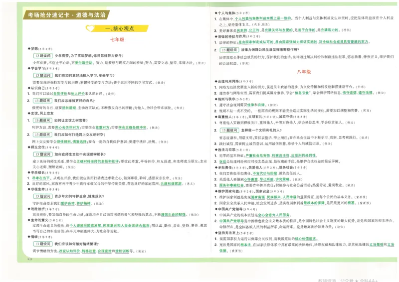 2026《万唯中考&bull;长沙定心卷》抢分速记卡_2026中考押题卷合集_2026《万唯中考定心卷》各地方版_2026《万唯中考&bull;长沙定心卷》7科