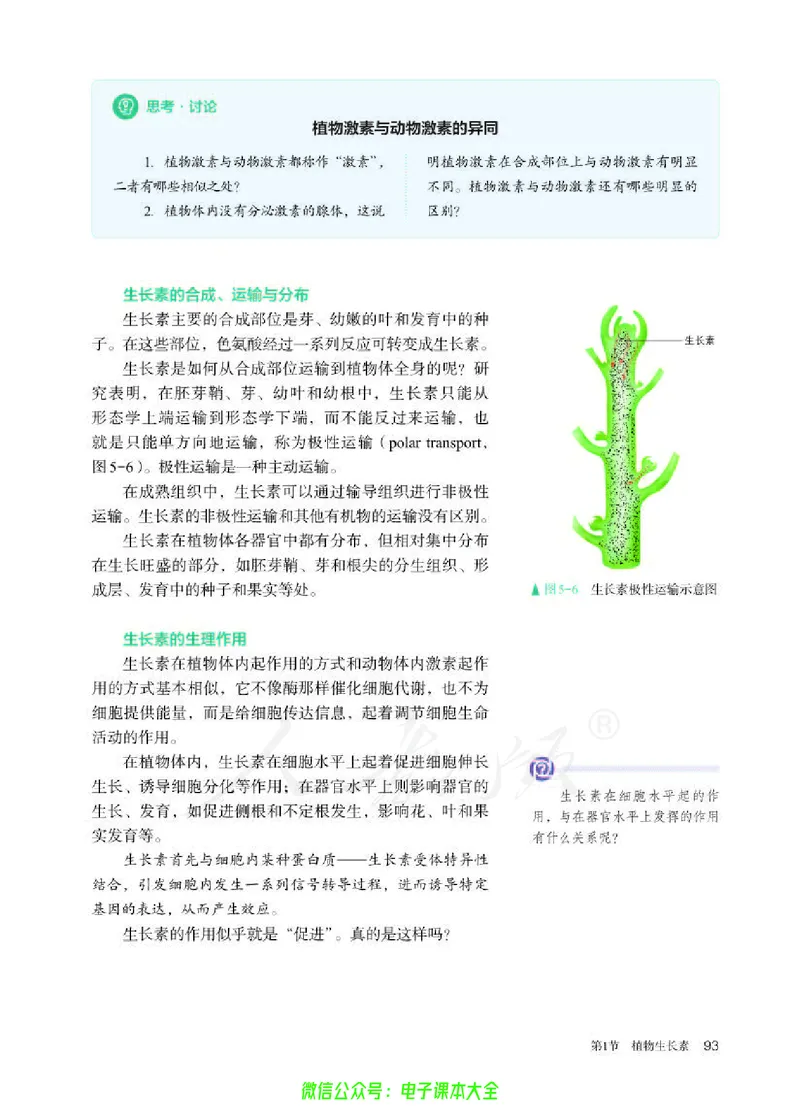 普通高中教科书生物学选择性必修1稳态与调节_高中三年全科资料_高中_高中电子教材_高中生物学_人教版_旧