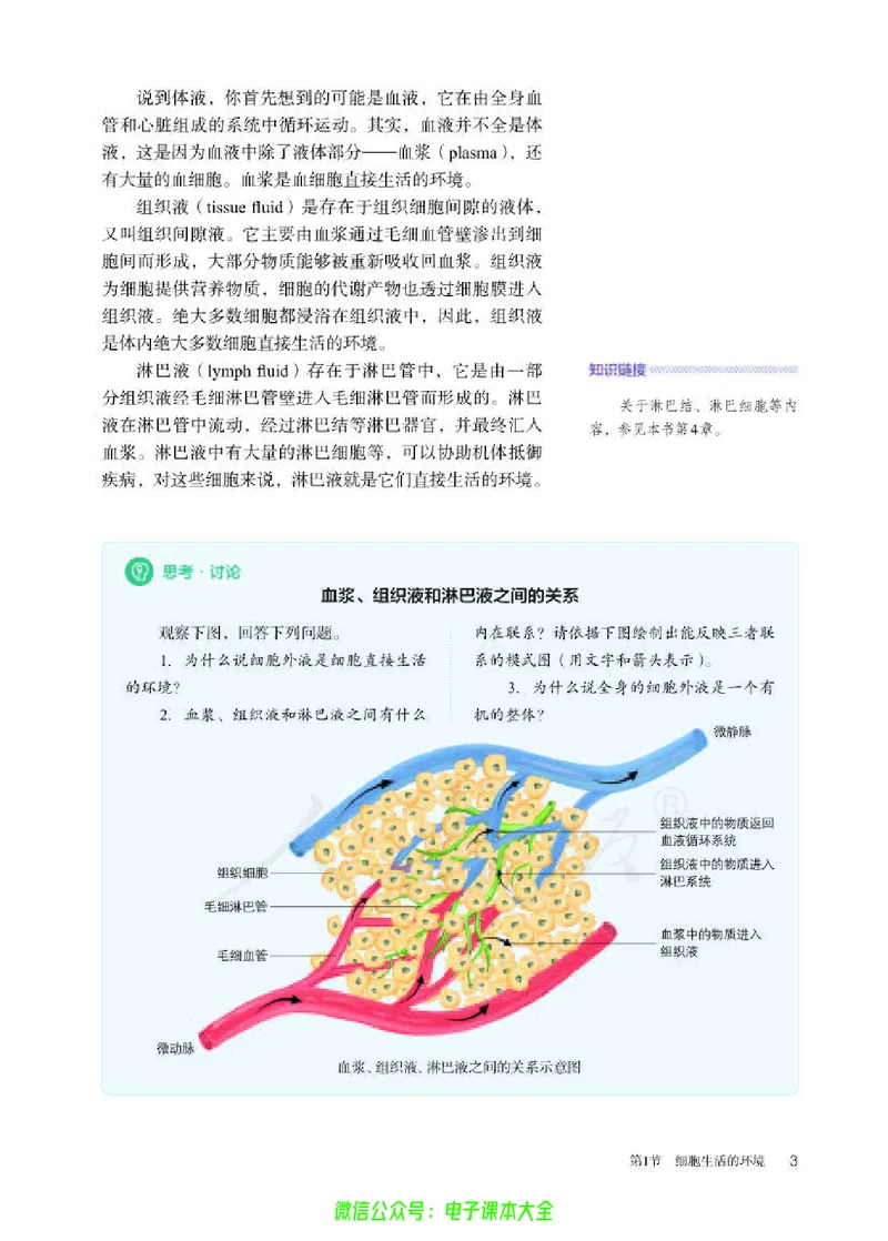 普通高中教科书生物学选择性必修1稳态与调节_高中三年全科资料_高中_高中电子教材_高中生物学_人教版_旧