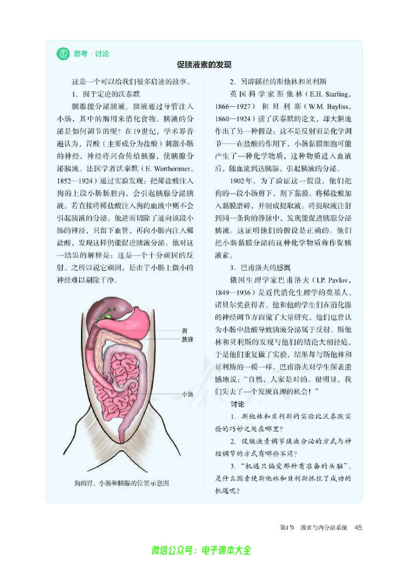 普通高中教科书生物学选择性必修1稳态与调节_高中三年全科资料_高中_高中电子教材_高中生物学_人教版_旧