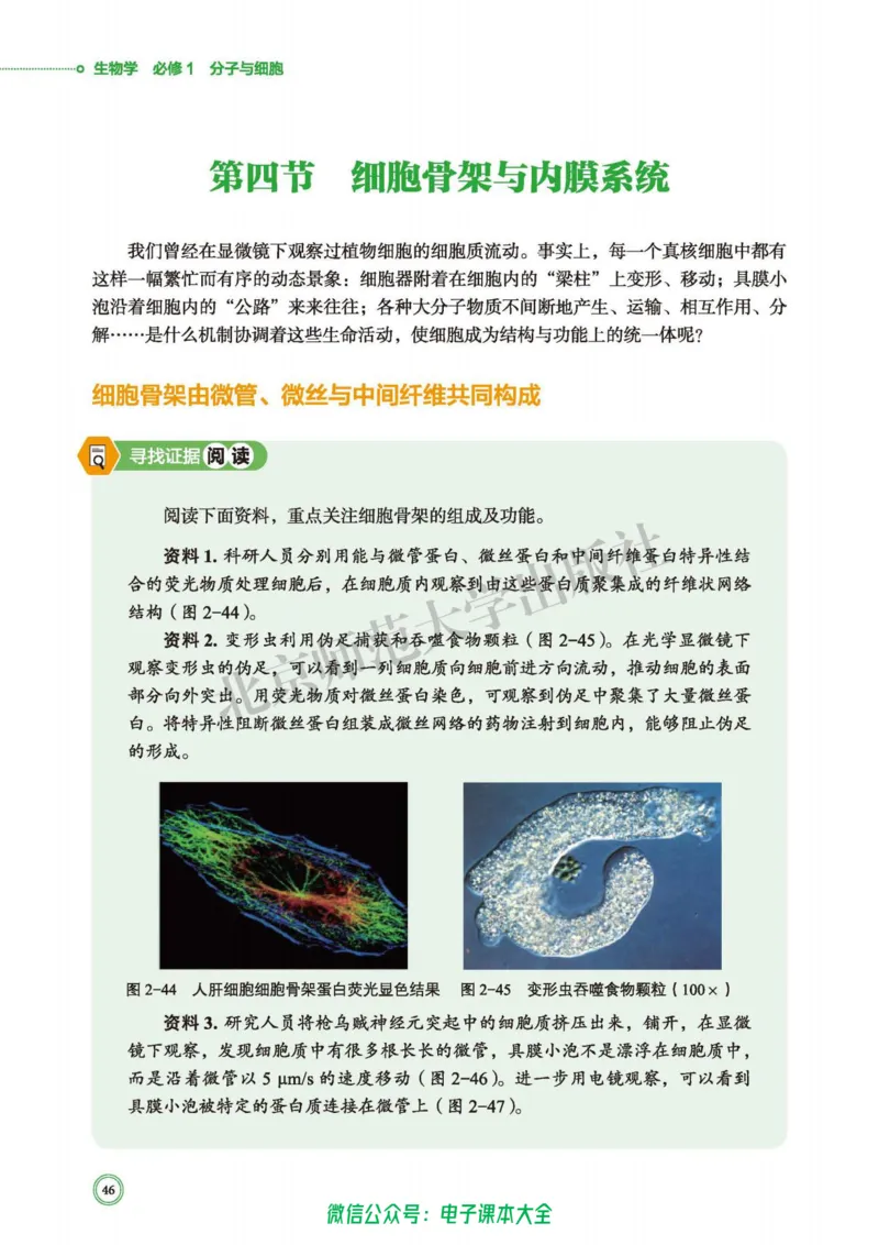 生物学必修1分子与细胞_高中三年全科资料_高中_高中电子教材_高中生物学_北师大