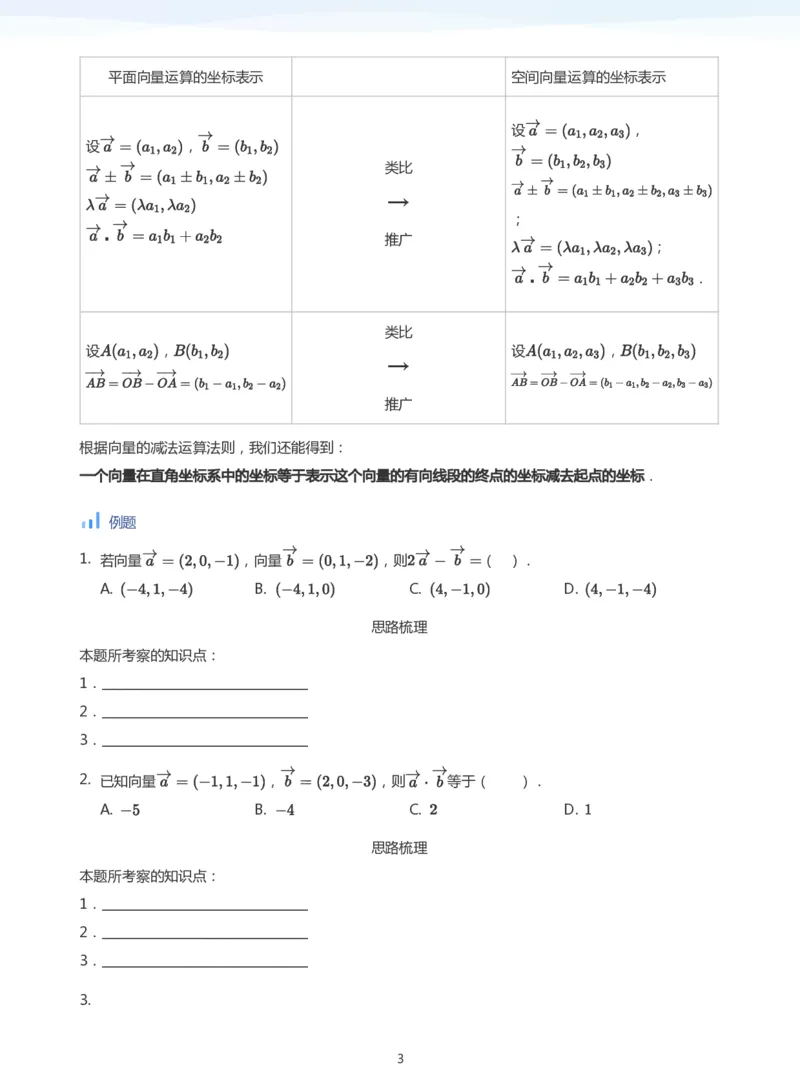 空间向量与立体几何(学生版)_高中三年全科资料_高中_学而思高中数学（暑假衔接）面授升高..高二.高三_学而思面授班升高二暑期讲义+题集