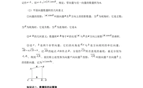 第36讲平面向量的数量积及运算（学生版）_高中三年全科资料_高考数学《必刷5000题》2025版_2025高考数学必刷5000题（分章节WORD）