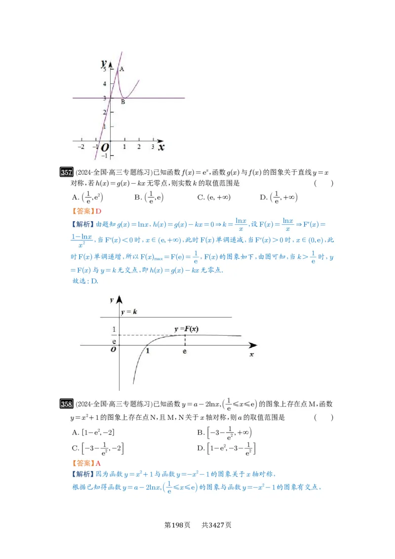 第12讲函数与方程_高中三年全科资料_高考数学《必刷5000题》2025版_2025高考数学必刷5000题（解析版分章节PDF）