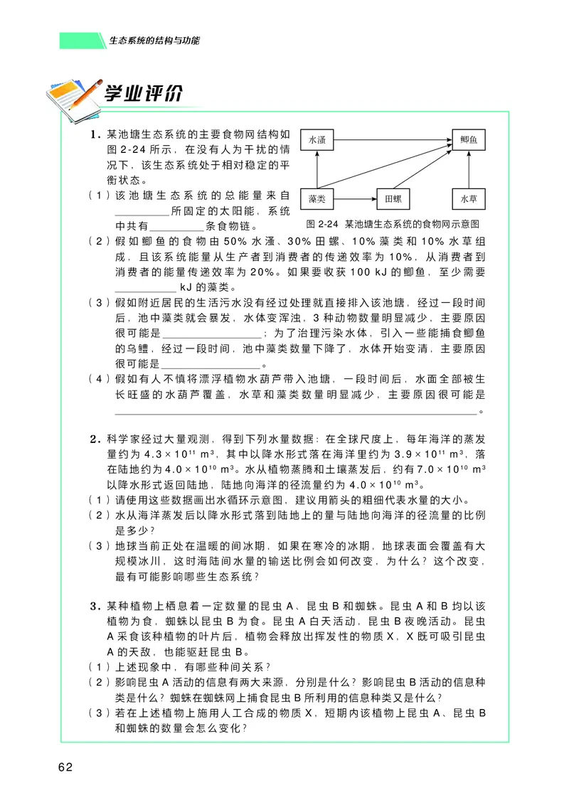 普通高中教科书生物学选择性必修2生物与环境_高中三年全科资料_高中_高中电子教材_高中生物学_沪科技版