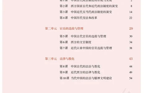 普通高中教科书历史选择性必修1国家制度与社会治理_高中三年全科资料_高中_高中电子教材_高中历史_旧
