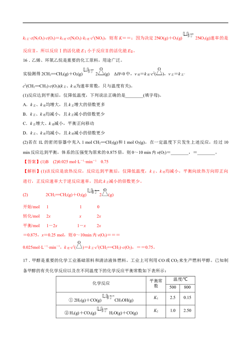 易错类型12化学反应速率与化学平衡（13大易错点）（解析版）_高中三年全科资料_高中_15高中全科《高考易错题》2025版_高考化学备战2025年高考易错题（新全国通用）