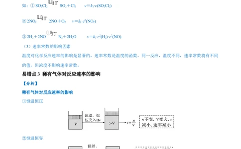 易错类型12化学反应速率与化学平衡（13大易错点）（解析版）_高中三年全科资料_高中_15高中全科《高考易错题》2025版_高考化学备战2025年高考易错题（新全国通用）