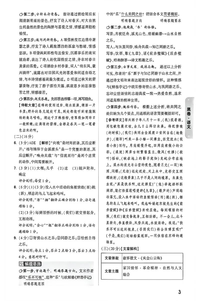 2026《万唯中考&bull;福建黑白卷》语文黑卷答案_2026中考押题卷合集_2026《万唯中考黑白卷》地方版(1)_2026《万唯中考&bull;福建黑白卷》7科_2026《万唯中考&bull;福建黑白卷》语文