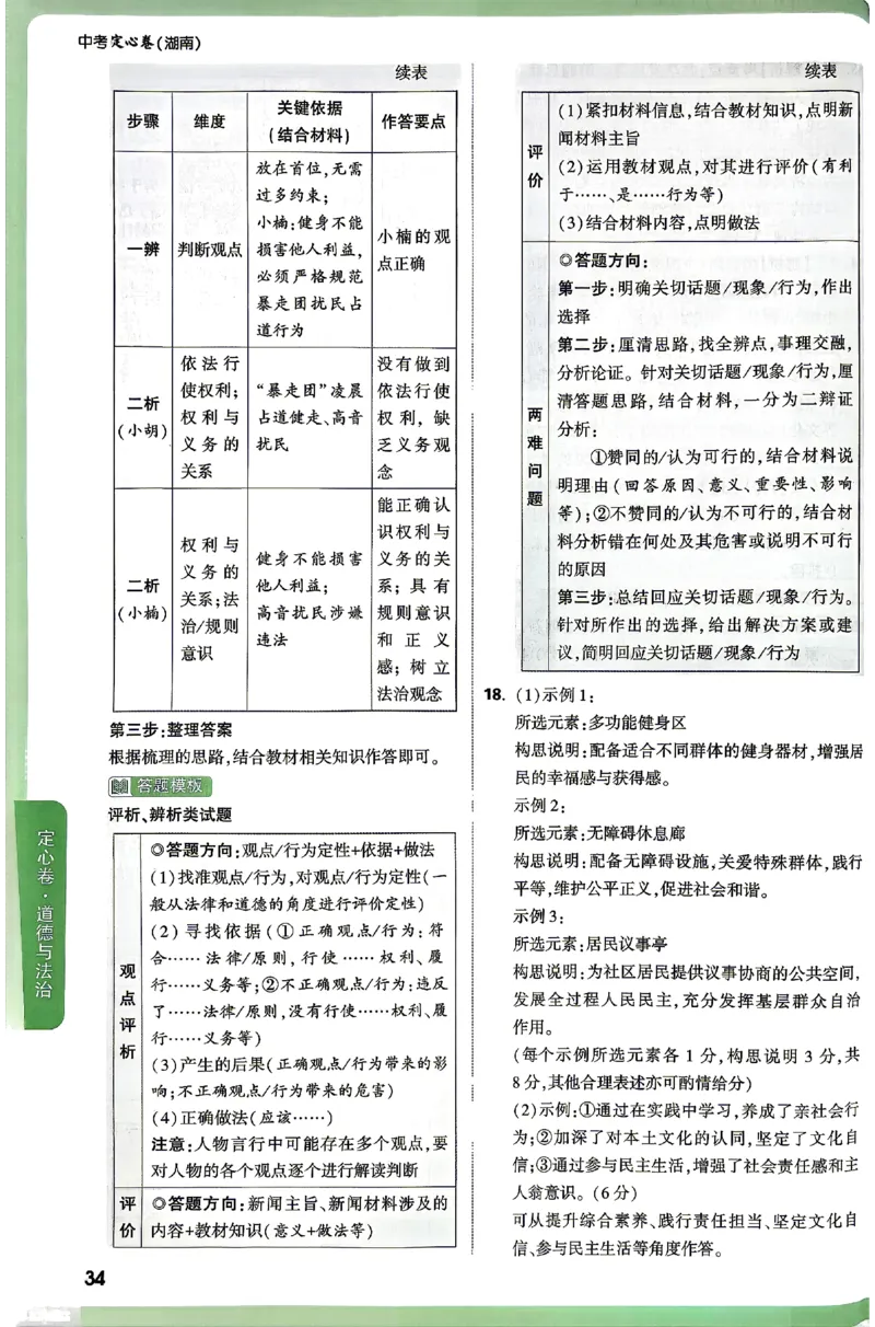 2026《万唯中考&bull;湖南定心卷》道法答案_2026中考押题卷合集_2026《万唯中考定心卷》各地方版_2026《万唯中考&bull;湖南定心卷》7科_2026《万唯中考&bull;湖南定心卷》道法