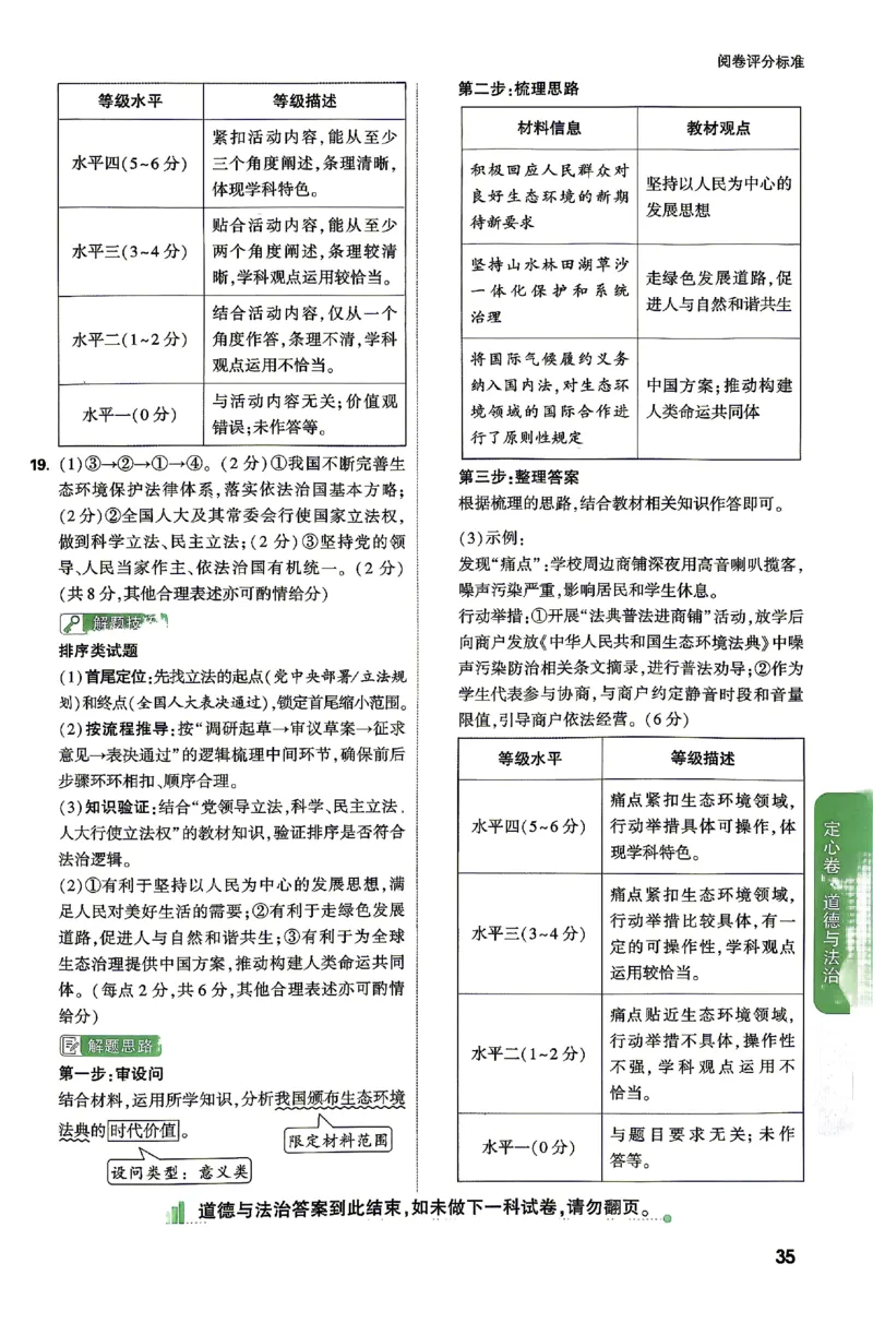 2026《万唯中考&bull;湖南定心卷》道法答案_2026中考押题卷合集_2026《万唯中考定心卷》各地方版_2026《万唯中考&bull;湖南定心卷》7科_2026《万唯中考&bull;湖南定心卷》道法