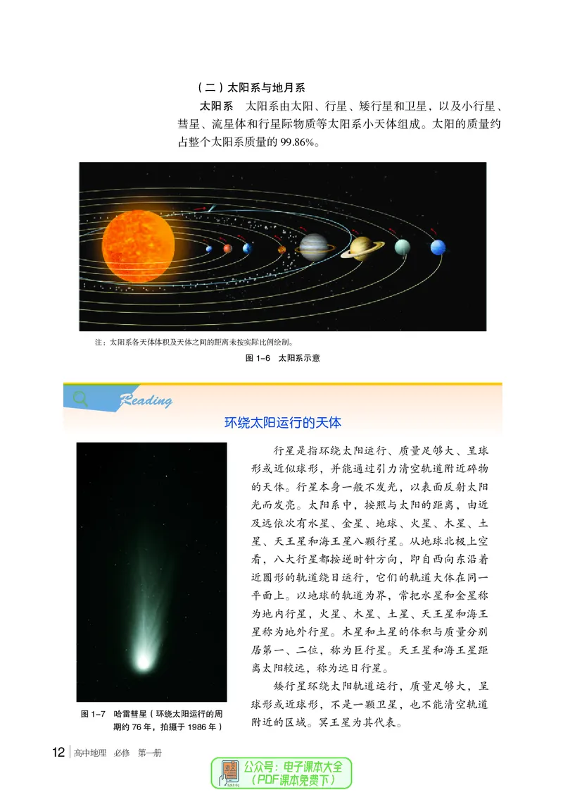 普通高中教科书地理必修第一册_高中三年全科资料_高中_高中电子教材_高中地理_湘教版