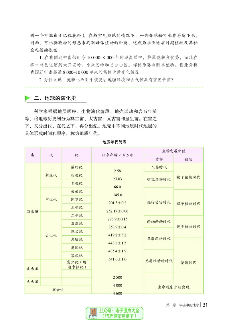 普通高中教科书地理必修第一册_高中三年全科资料_高中_高中电子教材_高中地理_湘教版