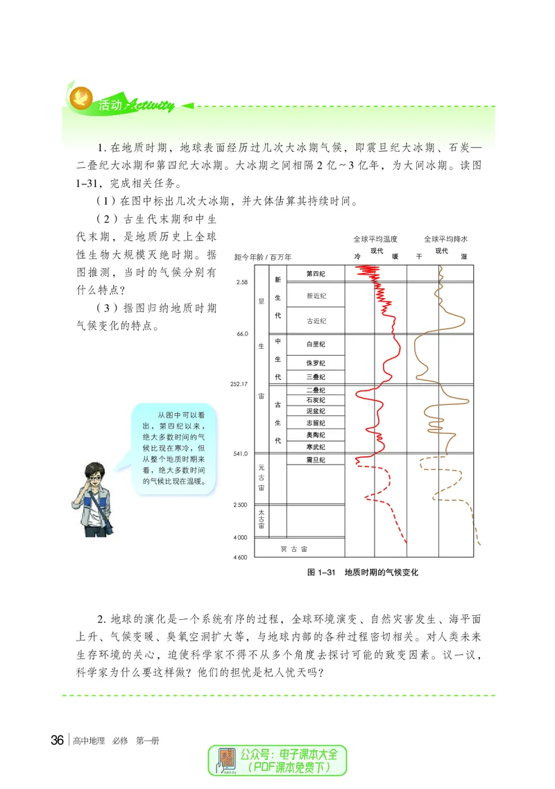普通高中教科书地理必修第一册_高中三年全科资料_高中_高中电子教材_高中地理_湘教版