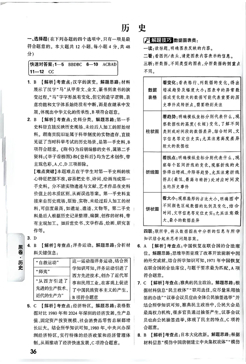 2026《万唯中考&bull;长沙黑白卷》历史黑白卷答案_2026中考押题卷合集_2026《万唯中考黑白卷》地方版(1)_2026《万唯中考&bull;长沙黑白卷》7科_2026《万唯中考&bull;长沙黑白卷》历史