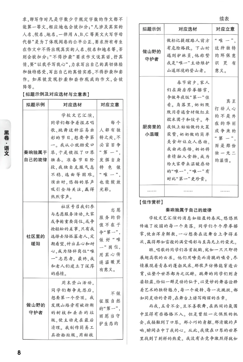 2026《万唯中考&bull;重庆黑白卷》语文黑卷答案_2026中考押题卷合集_2026《万唯中考黑白卷》地方版(1)_2026《万唯中考&bull;重庆黑白卷》7科_2026《万唯中考&bull;重庆黑白卷》语文