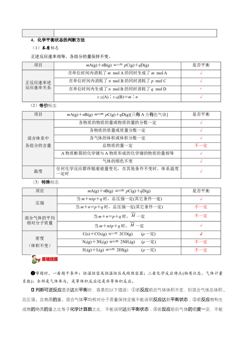 第04讲化学平衡状态化学平衡常数-教师版新高二化学暑假衔接（人教版）_高中三年全科资料_高中_高中1_2025秋新高二《暑假衔接讲义》（语数外理化）电子版