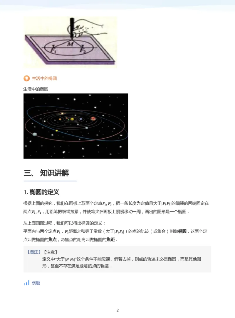 椭圆的定义与方程(教师版)_高中三年全科资料_高中_学而思高中数学（暑假衔接）面授升高..高二.高三_学而思面授班升高二暑期讲义+题集