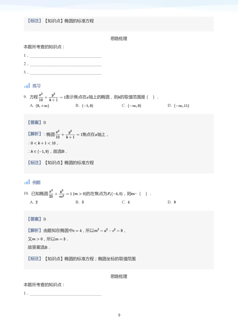 椭圆的定义与方程(教师版)_高中三年全科资料_高中_学而思高中数学（暑假衔接）面授升高..高二.高三_学而思面授班升高二暑期讲义+题集