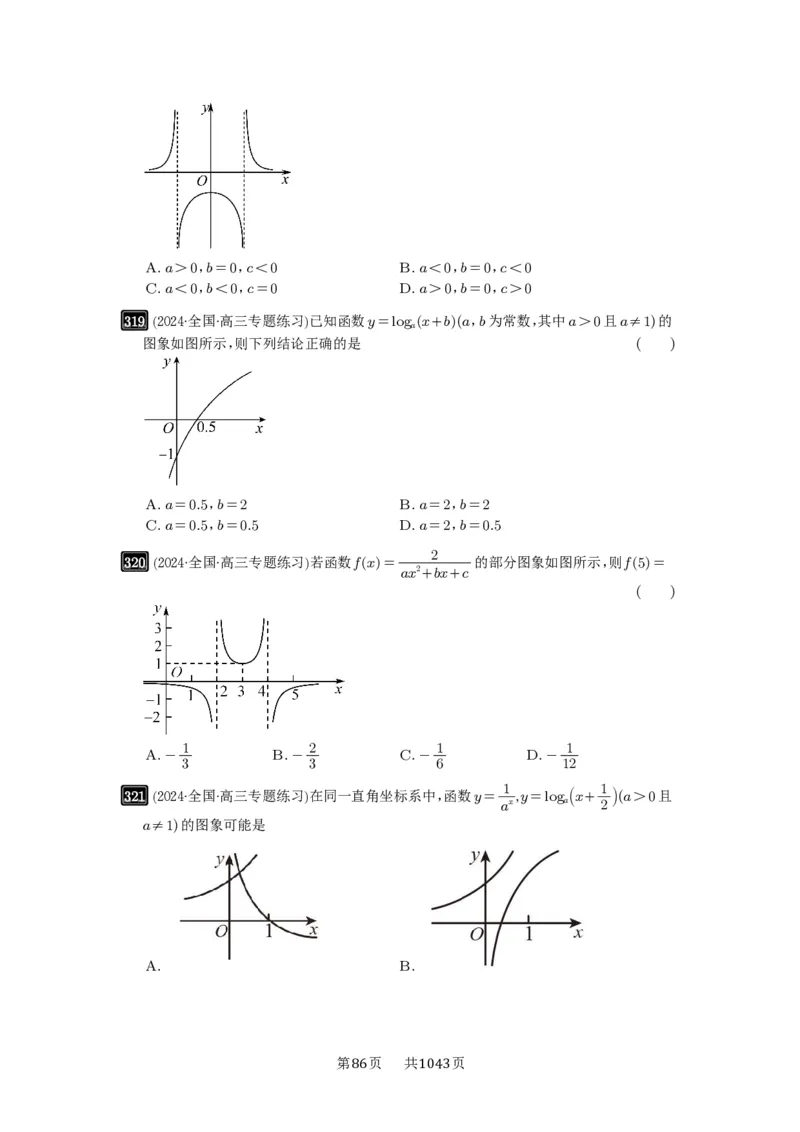 第11讲函数的图像_高中三年全科资料_高考数学《必刷5000题》2025版_2025高考数学必刷5000题（原卷版分章节PDF）