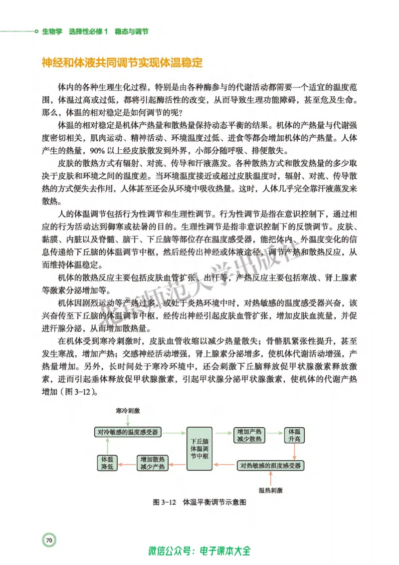 生物学选择性必修1稳态与调节_高中三年全科资料_高中_高中电子教材_高中生物学_北师大