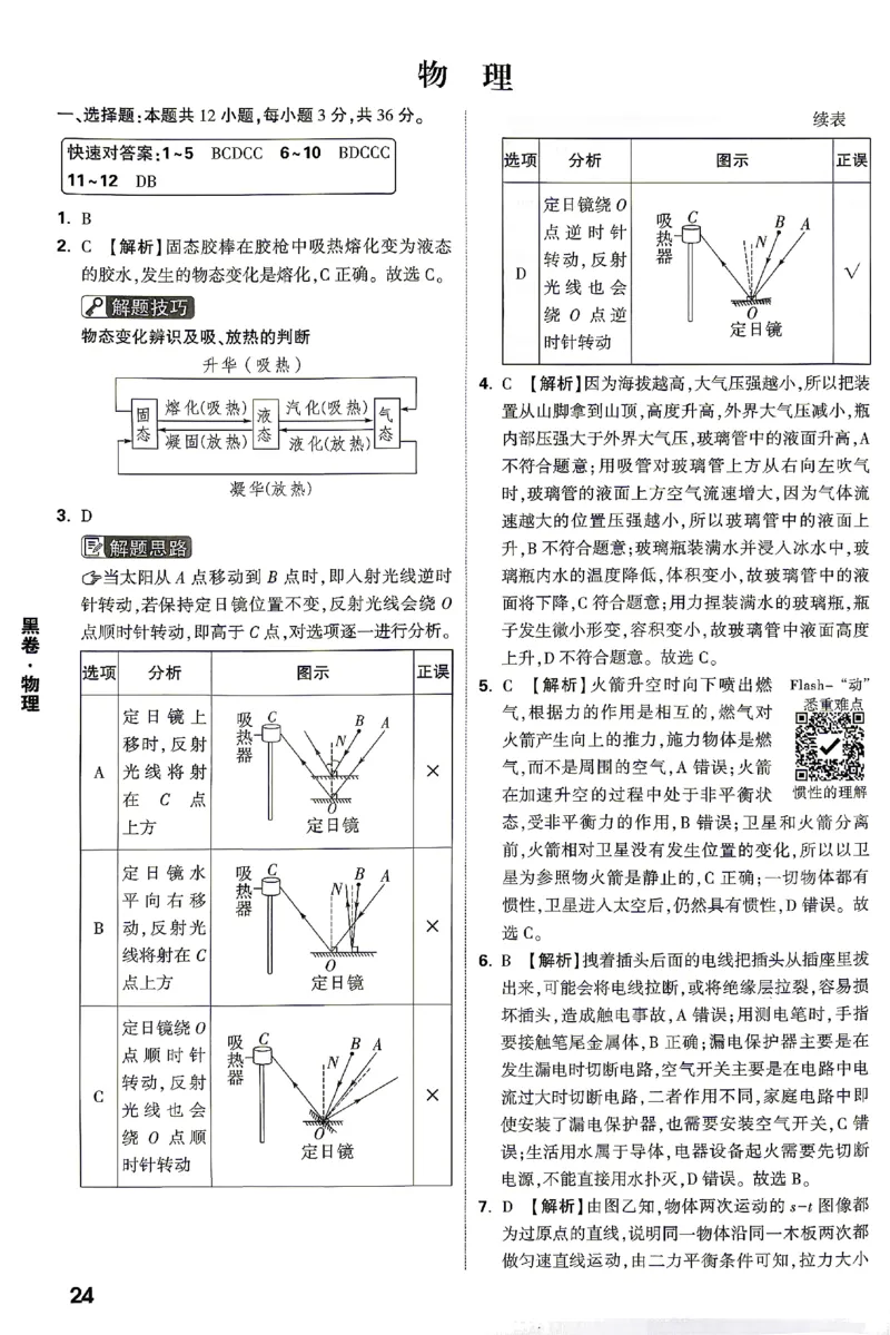2026《万唯中考&bull;湖南黑白卷》物理黑白卷答案_2026中考押题卷合集_2026《万唯中考黑白卷》地方版(1)_2026《万唯中考&bull;湖南黑白卷》7科_2026《万唯中考&bull;湖南黑白卷》物理