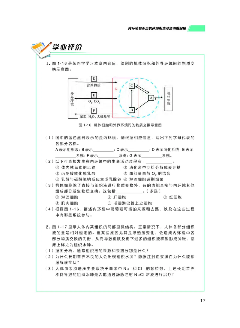 普通高中教科书生物学选择性必修1稳态与调节_高中三年全科资料_高中_高中电子教材_高中生物学_沪科技版