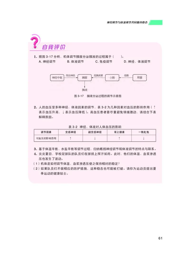 普通高中教科书生物学选择性必修1稳态与调节_高中三年全科资料_高中_高中电子教材_高中生物学_沪科技版